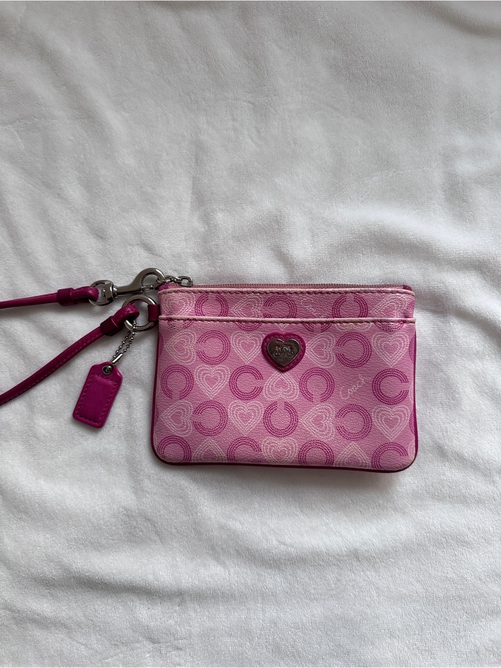 Coach Waverly Hearts Wristlet